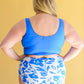Bermuda Button Up Swim Top and Floral Swim Bottoms