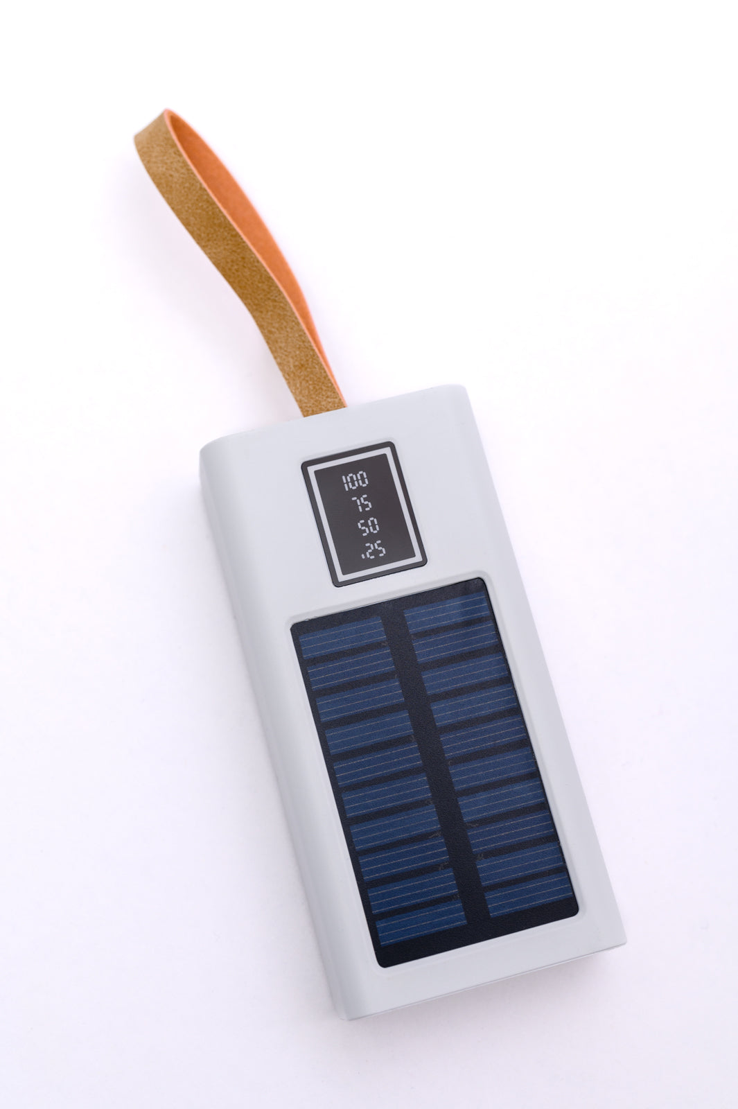 Best Life Solar Powered Portable Charger in White