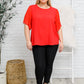 Best Of My Love Short Sleeve Blouse In Red
