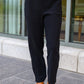 Big Dreams Stretch Pull On Dress Pants In Black