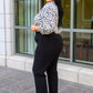 Big Dreams Stretch Pull On Dress Pants In Black