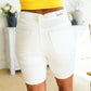 Brenda Mid Rise Cuffed Denim Bermuda Shorts