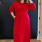Bri Maxi Dress in Burgundy