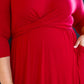 Bri Maxi Dress in Burgundy