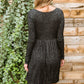 Brightest Star Dress In Charcoal