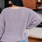 Captured My Interest Chunky V-Neck Sweater
