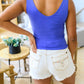Carefree Seamless Reversible Tank in Periwinkle