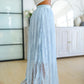Cascading Ruffles A-Line Skirt