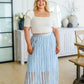 Cascading Ruffles A-Line Skirt