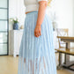 Cascading Ruffles A-Line Skirt