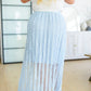 Cascading Ruffles A-Line Skirt