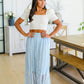 Cascading Ruffles A-Line Skirt