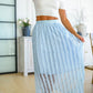Cascading Ruffles A-Line Skirt