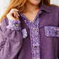 Chaos of Sequins Shacket in Purple