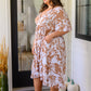 Conversation Starter Floral Faux Wrap Dress