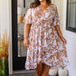 Conversation Starter Floral Faux Wrap Dress