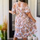 Conversation Starter Floral Faux Wrap Dress