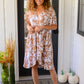 Conversation Starter Floral Faux Wrap Dress