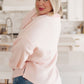 Cozy Moment 1/2 Zip Pullover in Blush
