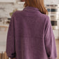 Cozy Moment 1/2 Zip Pullover in Purple