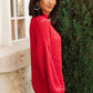 Cozy Casual Sweater in Lipstick
