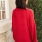 Cozy Casual Sweater in Lipstick