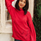 Cozy Casual Sweater in Lipstick