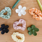 Daisy Day Hair Scrunchies