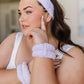 Effortless Days Stretchy Headband & Wristband Set in Lilac