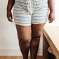 Emery Striped Shorts in Blue