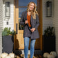 Enjoy This Moment V Neck Blouse In Toffee