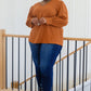 Enjoy This Moment V Neck Blouse In Toffee