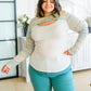 Evidently Extra Peekaboo Cut Out Top
