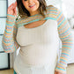 Evidently Extra Peekaboo Cut Out Top
