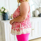 Fantastic Filigree Peplum Blouse