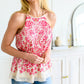 Fantastic Filigree Peplum Blouse