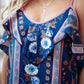 Flirty Florals Tank in Navy/Lavender