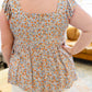 Floral Feels Flutter Sleeve Babydoll Blouse