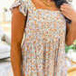 Floral Feels Flutter Sleeve Babydoll Blouse