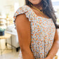 Floral Feels Flutter Sleeve Babydoll Blouse