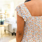Floral Feels Flutter Sleeve Babydoll Blouse