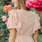 Folksong Floral Top in Coral