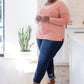 Fun Beginnings Raglan Top In Dusty Mauve