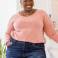 Fun Beginnings Raglan Top In Dusty Mauve