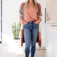 Fun Beginnings Raglan Top In Dusty Mauve