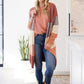 Fun Beginnings Raglan Top In Dusty Mauve