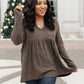 Giddy Up Babydoll Tee in Olive