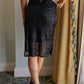 Gilded Age Sequin Skirt in Black