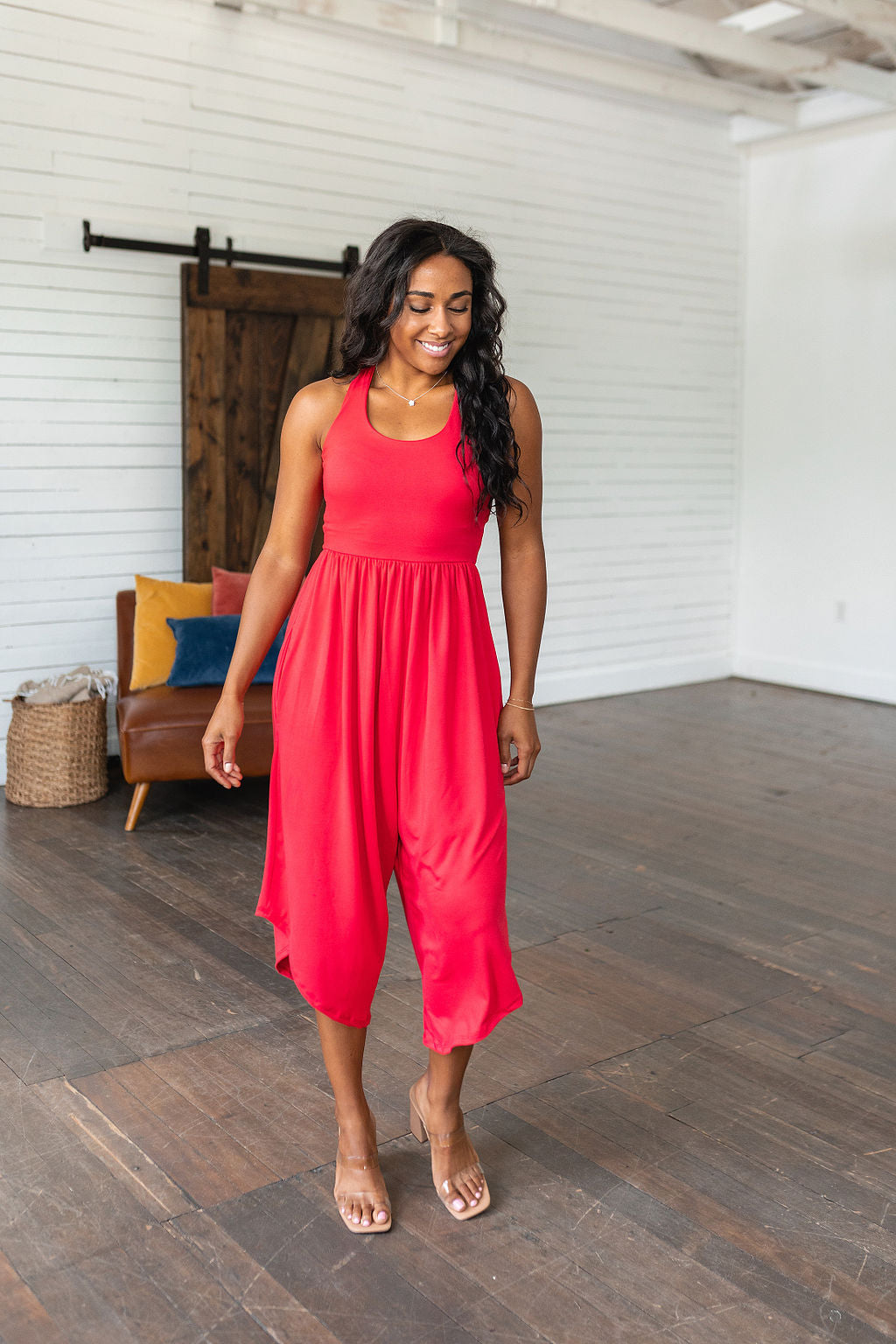 Good Idea Jumpsuit in Red