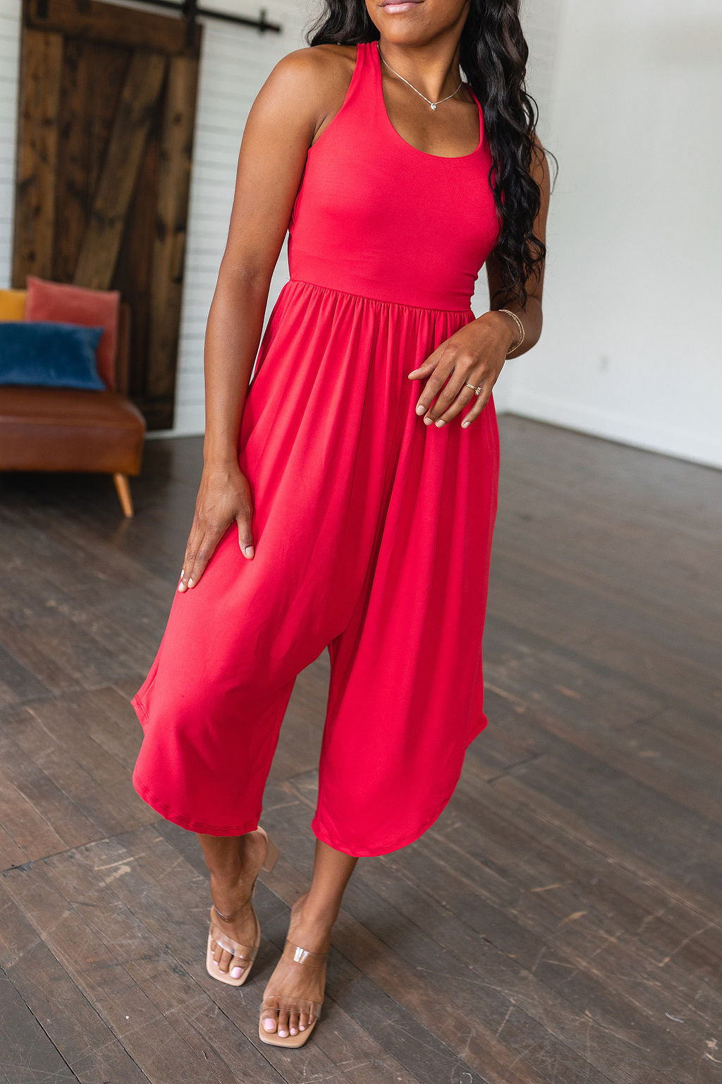 Good Idea Jumpsuit in Red